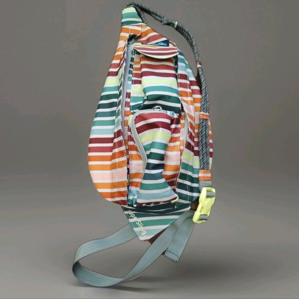 Kavu Rope Sling Bag Multi Color November Stripe? EUC 2023' Model Style
